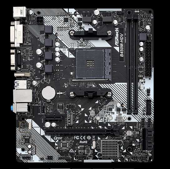 Дънна платка Asrock B450M-HDV R4.0