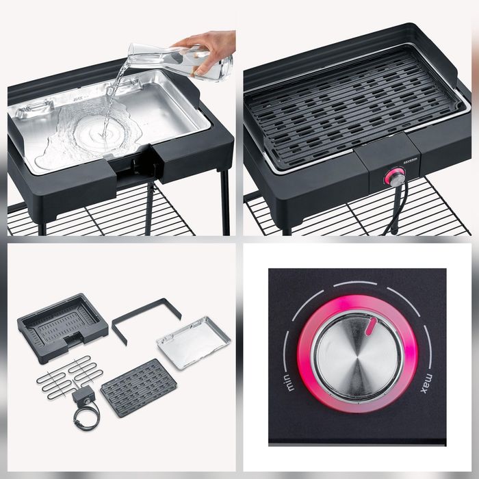 Електрическа скара Severin PG 8568, 2200W, регулируем термостат