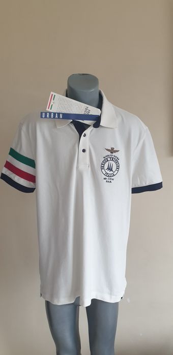 Aeronautica Militare Pique Cotton XL - 2XL НОВО ОРИГИНАЛ Мъжка Тениска