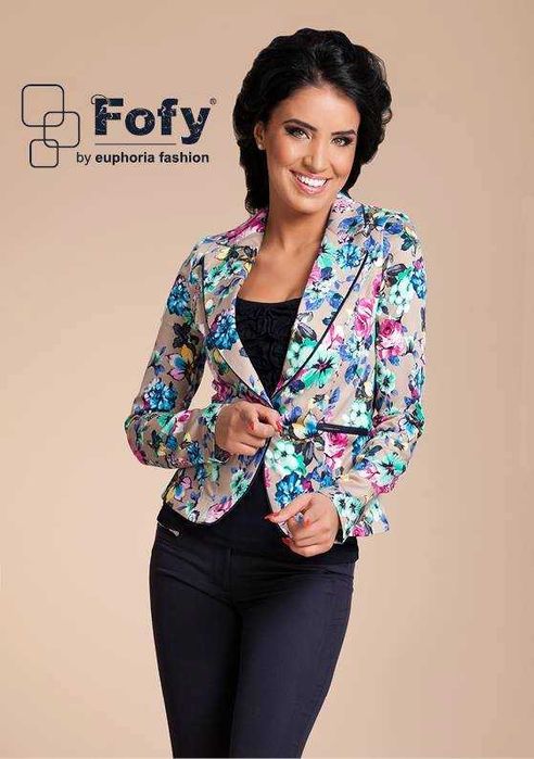 Sacou FOFY inflorat/ imprimeu floral absolut superb