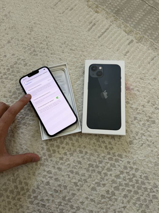 IPhone 13 128 ГБ Айфон 13 78 % АКБ БЕЗ РЕМОНТ Все работает АСТАНА