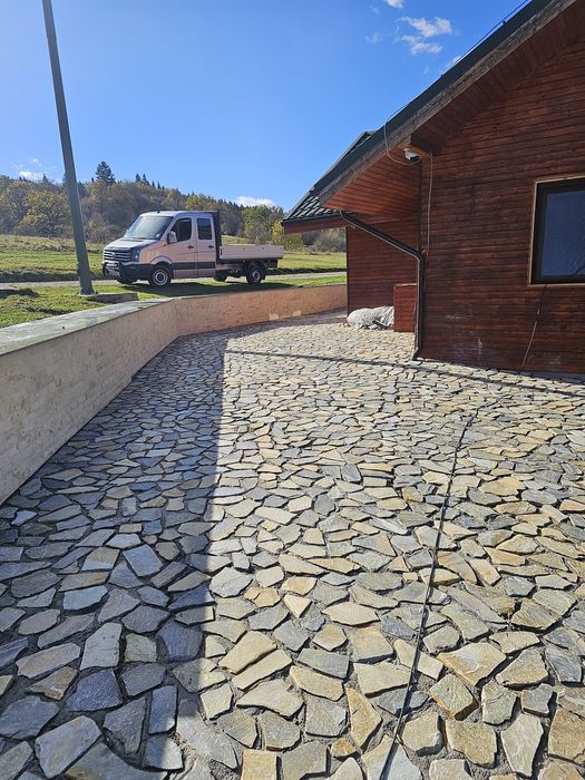 Piatra naturala de munte de Grecia 100%. Lucrez în toată Țara