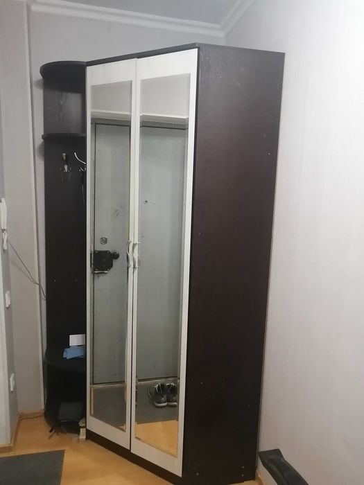 шкаф в коридор с зеркалом