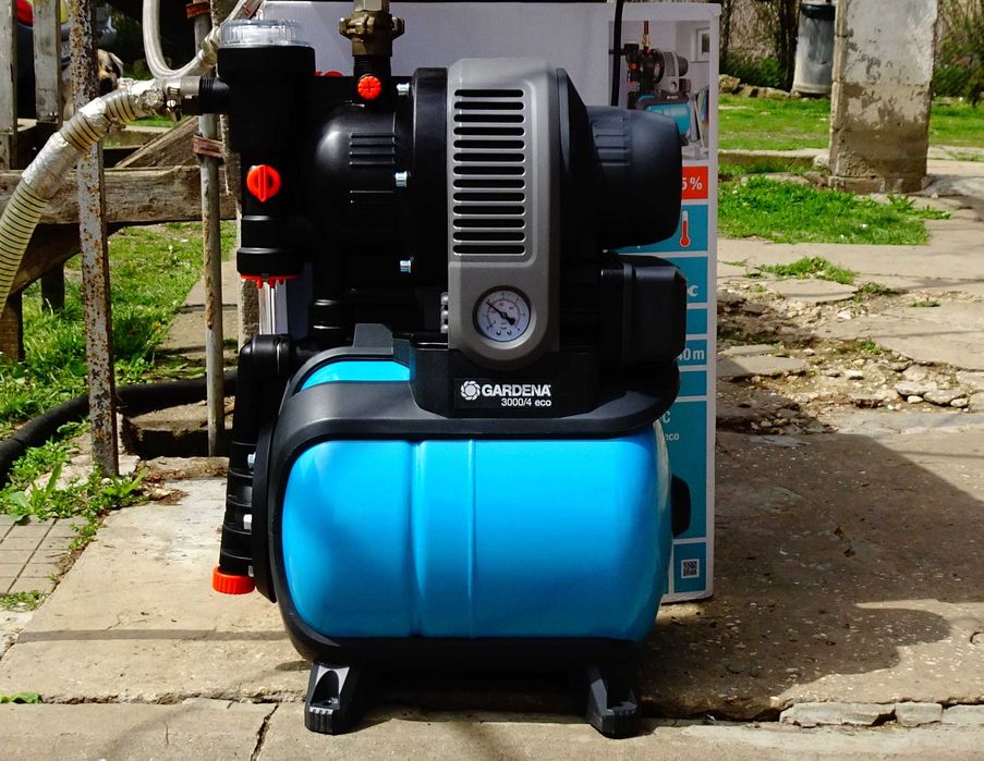 Хидрофор Гардена,Gardena 3000/4 eco с разширителен съд.