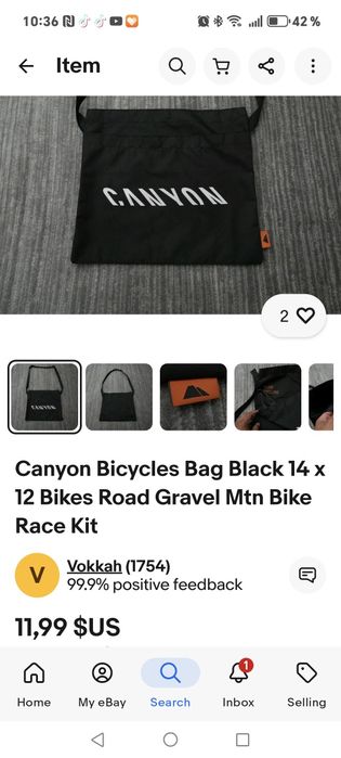 Canyon Bicycles Bag Black 14 x 12 Bikes Road Gravel Mtn Bike Race Kit