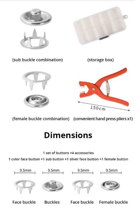 Cleste + capse + cutie depozitare