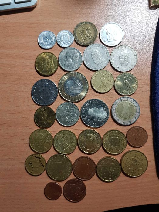 Vand lot monede si bancnote romanesti si straine- pentru colectionari