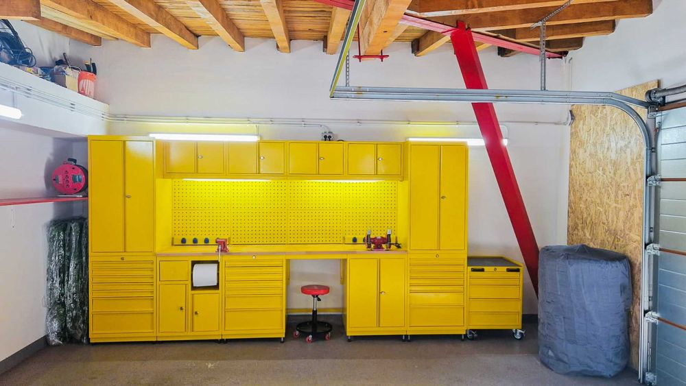 Banc de lucru modular atelier, service auto, fabrici