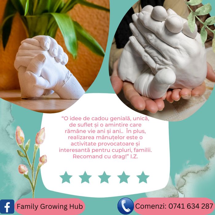 Kit mulaj maini familie cadou Valentine’s day/Dragobete/Ziua femeii