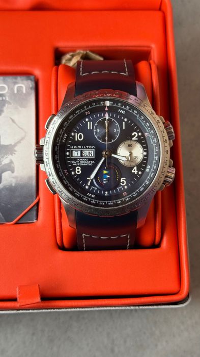 Часовник Hamilton Khaki Navy Regatta хронограф и регата таймер. Рядък !