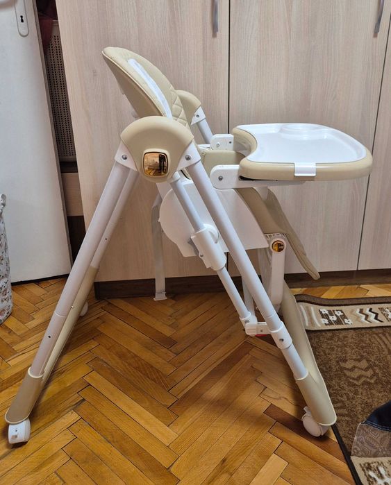 Столче за хранене/люлка Chipolino - Milk Shake, бежово