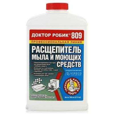 Доктор Робик 809 септик без откачки препарат для туалетов и септиков.