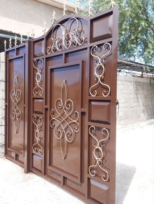 Покраска   ворот