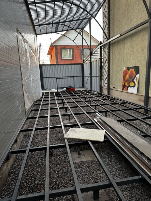 Строительство бани с бассеином