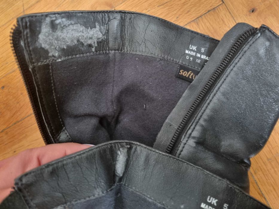 Дамски черни кожени боти Кларкс Clarks