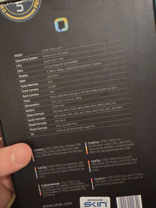 Vand tableta 700Q lite