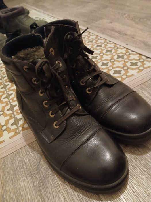 Обувь зимняя чистая кожа и натуоальный мех