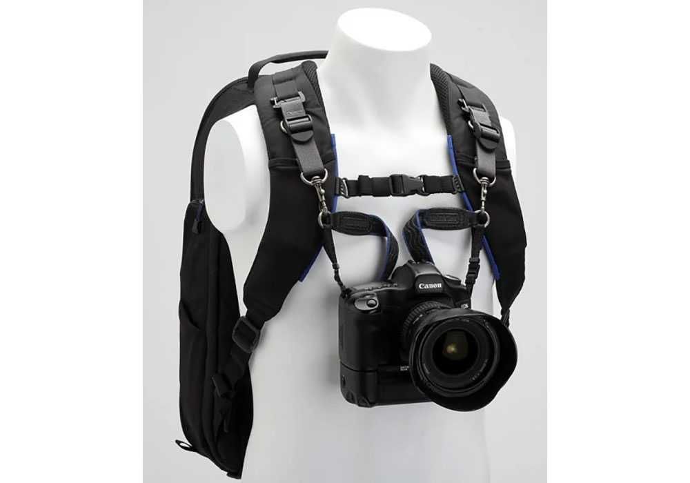 Curea umăr aparat foto - Think Tank camera strap blue V2.0