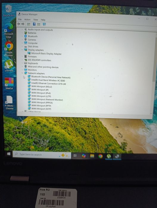 Laptop Lenovo ThinkPad L560 - i5, 16GB RAM, Windows 10 Pro - Ideal Șco