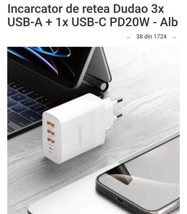 Încărcătoar telefon.