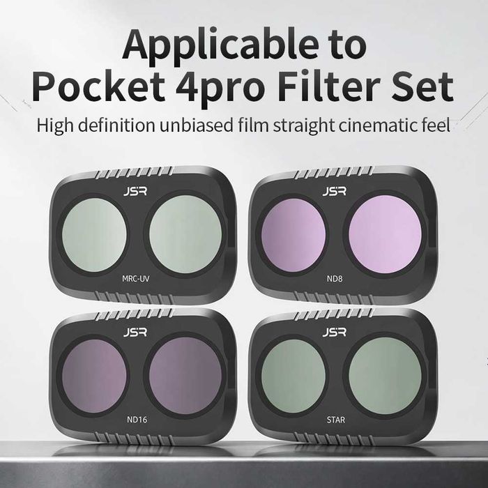 Комплект Филтри за DJI Osmo Pocket 4P - 4IN1 CPL ND8 ND16 ND32