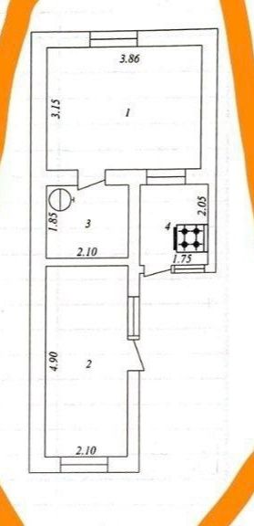 Мирабадский район Узбум 30кв.м без ремонт