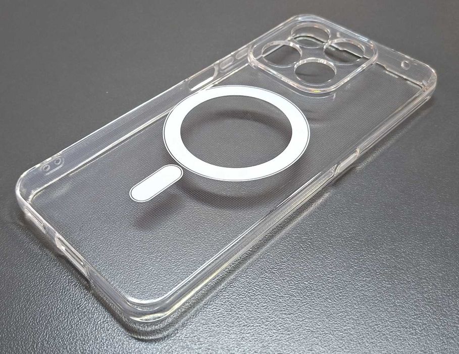 Силиконов гръб за Honor X7d 4G или за Honor400 Smart черен и прозрачен