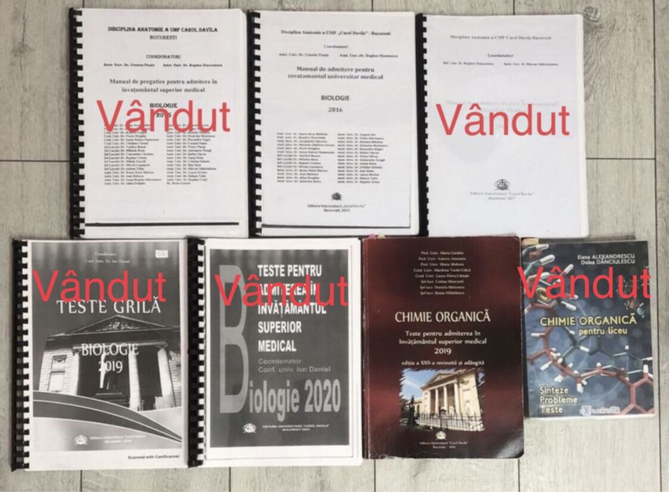 Carti de grile pentru admiterea la medicina