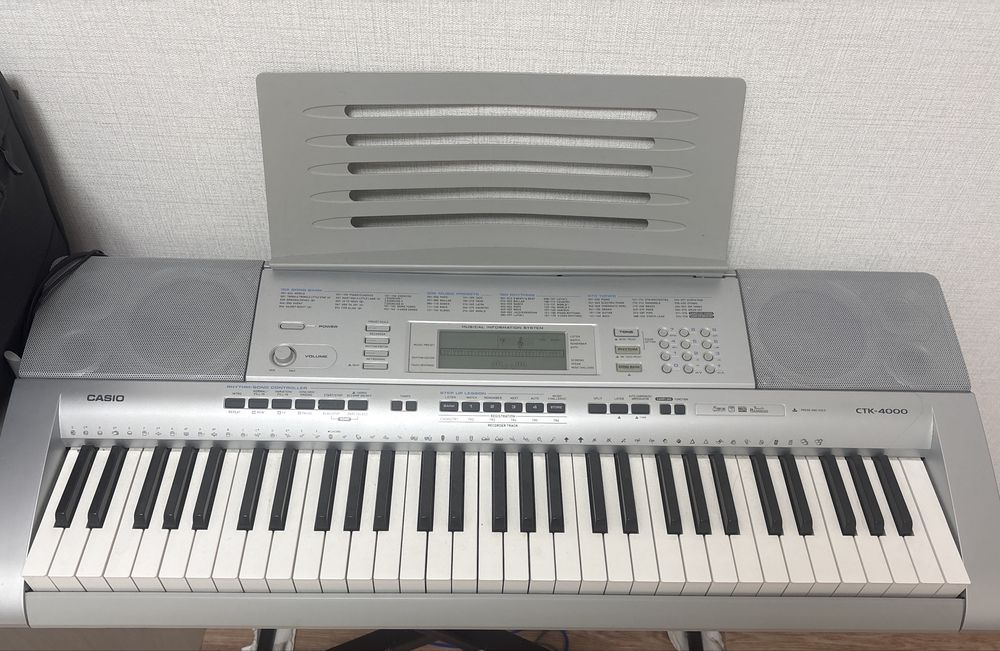 Синтезатор Casio CTK-4000 + стойка + подставка для нот