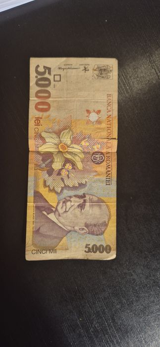 Bacnota 5000 lei din 1998