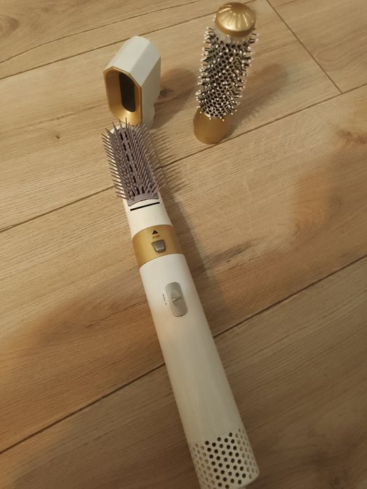 Aparat de coafat electric, Uscator de par, Ondulator , Alb/Auriu