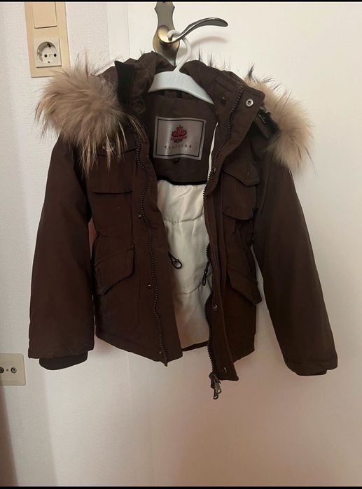 Детско яке с естествен пух  Unisex CANADIAN