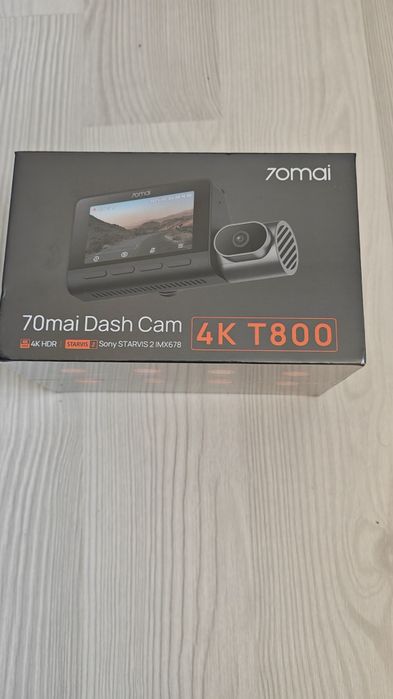70mai T800 4k 3 canale de filmare kit supraveghere continuă inclus