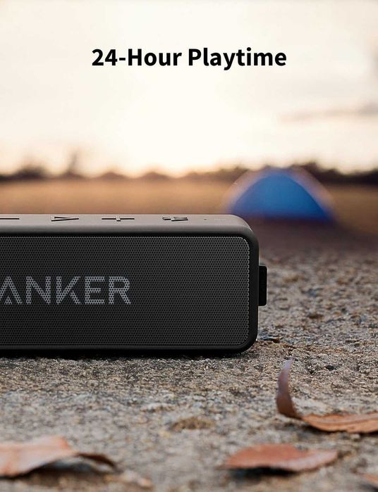 Anker SoundCore 2 Bluetooth Колонка, Силен Бас, 12W