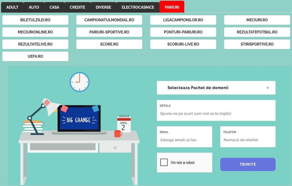 Vand pachet 13 domenii pentru pariuri / betting / gambling