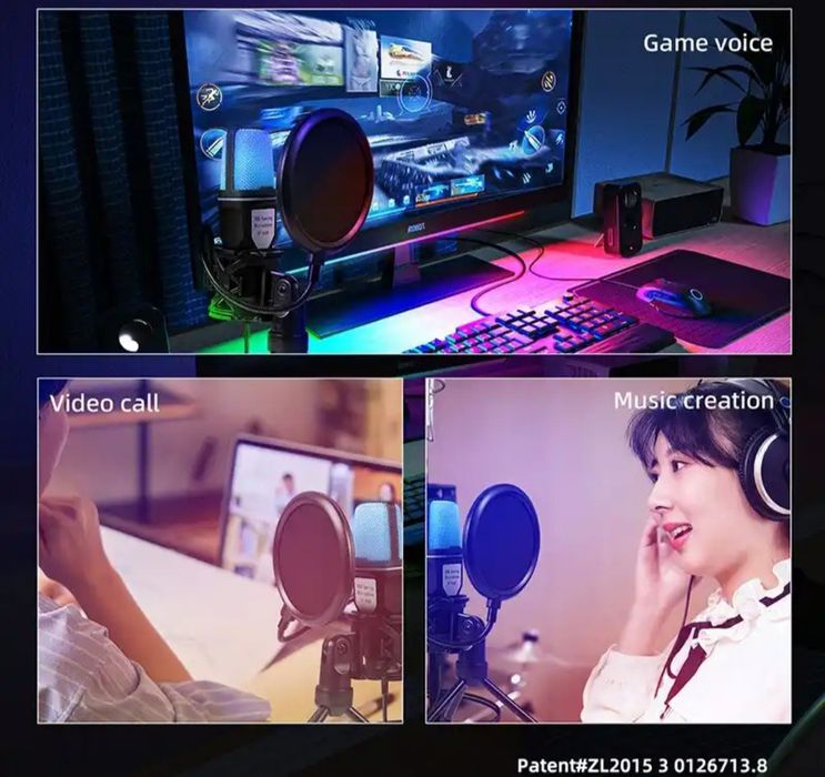 Микрофон игровой RGB-USB SF-666R