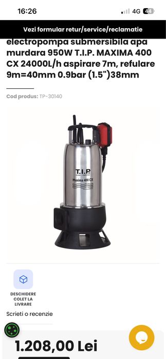 Electropompa Submersibila TIP