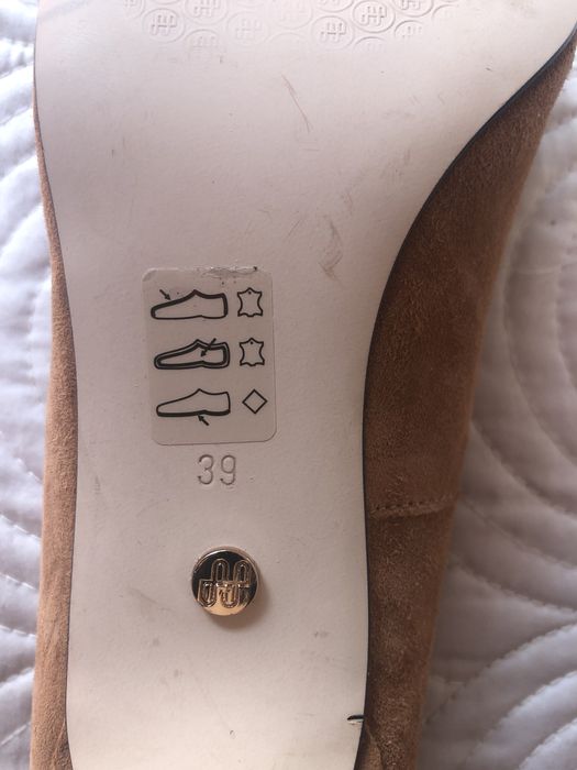 Pantofi de dama piele intoarsa maro 39