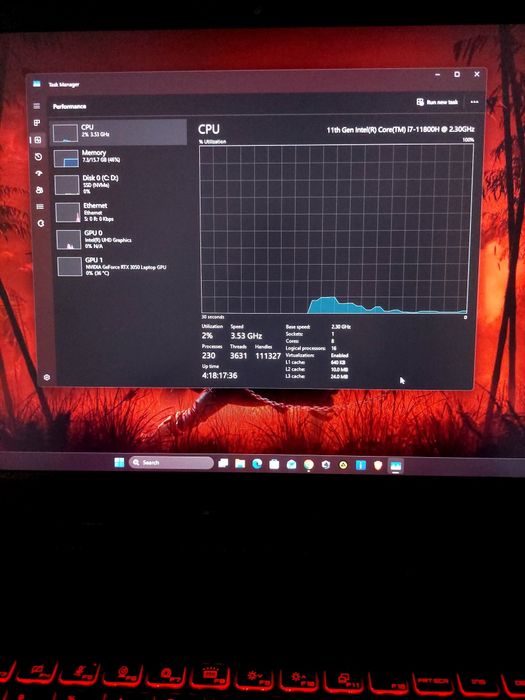 Gaming MSI KATANA 76 11UC  I7-11800H, RAM16GB