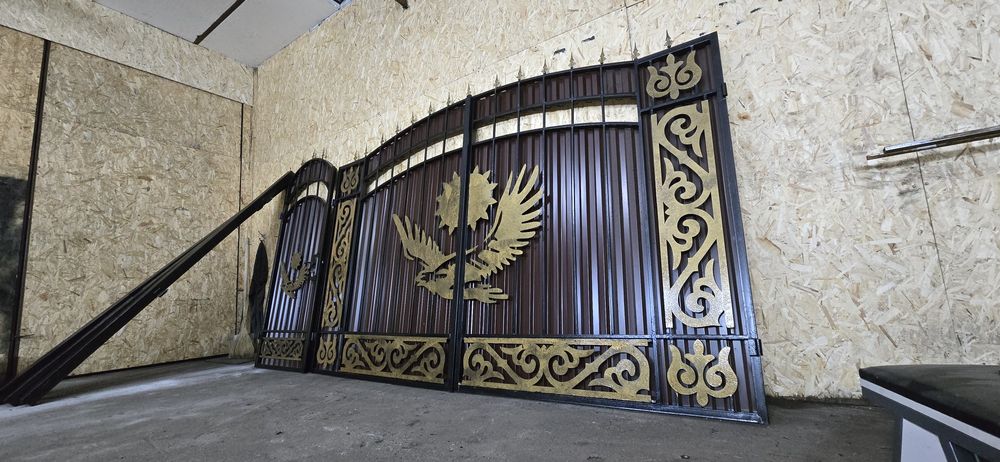 Ворота и забор установкой