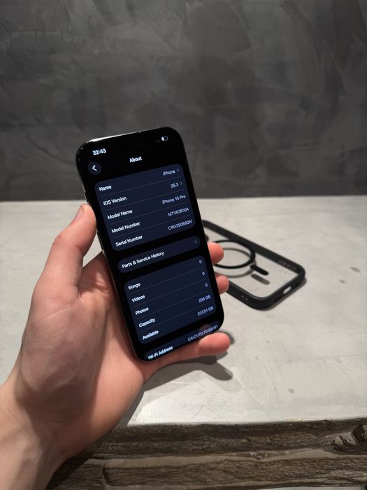100% КАТО НОВ Iphone 15 Pro 256 GB Blue Titanium