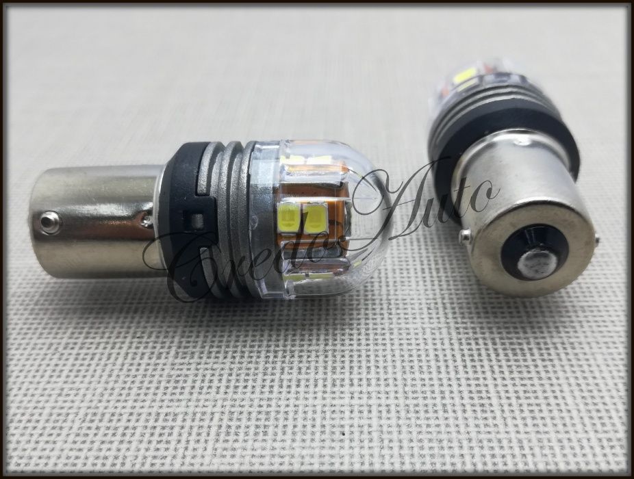 Ново!12W Мощни 15 SMD крушки за стоп или габарит с цокъл P21W