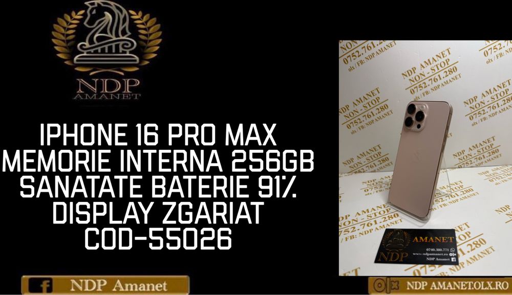 NDP Amanet Braila Iphone 16 Pro Max(55026)