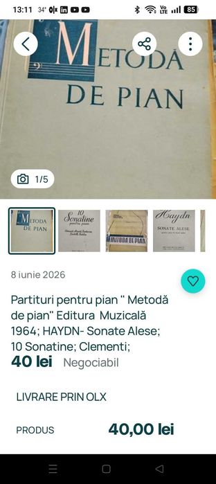 Set partituri pian