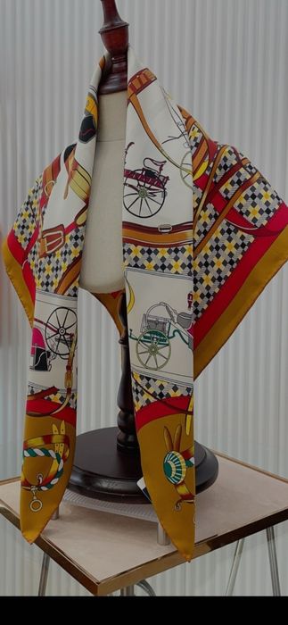 Eșarfă Hermes, model 2026, 4 modele, 90×90cm, preț fix