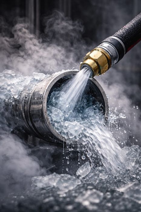 Отогрев воды и конализаций