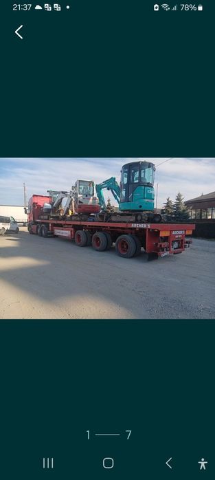 Vând semi remorca platforma extensibila nooteboom