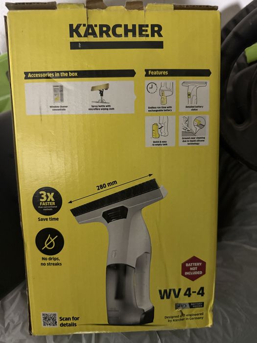 Парочистачка Rowenta и уред за почистване на стъкла с пара Karcher