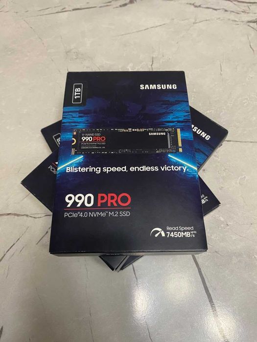 Новый SSD Samsung 990 Pro 1TB M.2 NVMe PCIe 4.0 оригинал для ПК / PS5