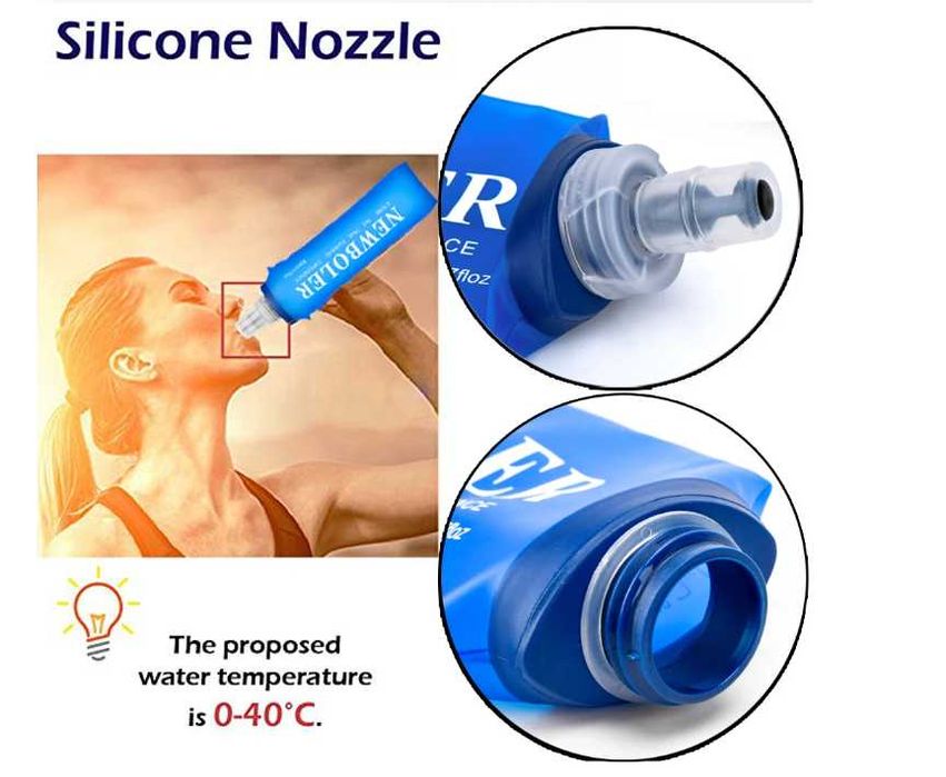 Мека бутилка за вода | 250ml и 500ml | Удобна и сгъваема